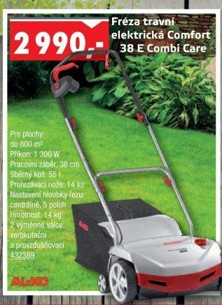 Elektrická travní fréza Al-Ko Comfort 38 E Combi Care