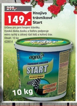 Trávníkové hnojivo Start Agro