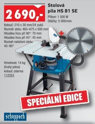 Stolová pila Scheppach HS 81 SE