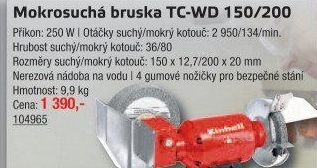 Mokrosuchá bruska TC-WD 150/200 Einhell Classic