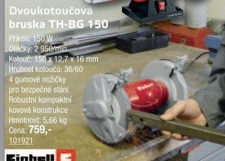 Dvoukotoučová bruska TH-BG 150 Einhell Classic