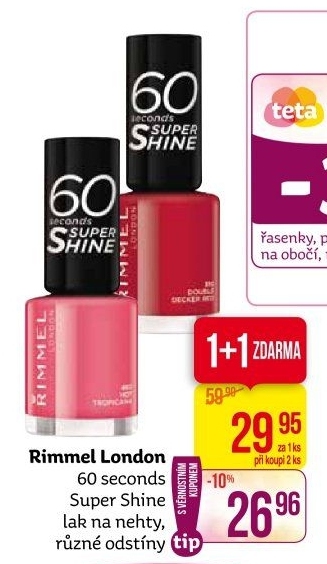 Lak na nehty 60 seconds Super Shine Rimmel