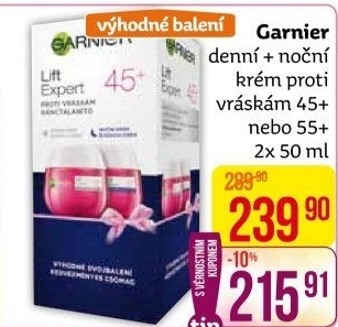Balení krém denní a noční proti vráskám Garnier