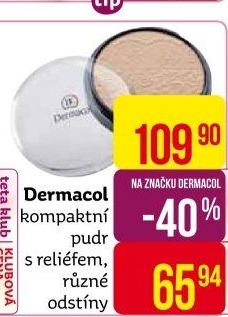Pudr s reliéfem krajky Dermacol