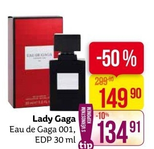 Parfémovaná voda unisex Eau de Gaga 001 Lady Gaga