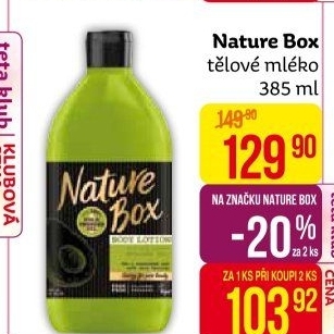 Tělové mléko Nature box