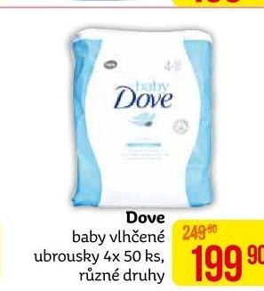 Vlhčené ubrousky dětské Baby Dove