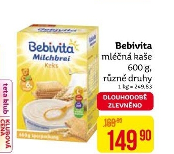 Kaše mléčná Bebivita