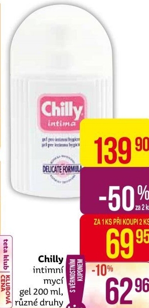 Intimní gel Intima Chilly