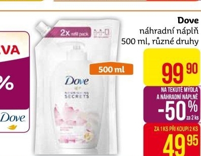 Tekuté mýdlo Dove - náhradní náplň