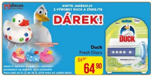 WC blok bodový Fresh Discs Duck