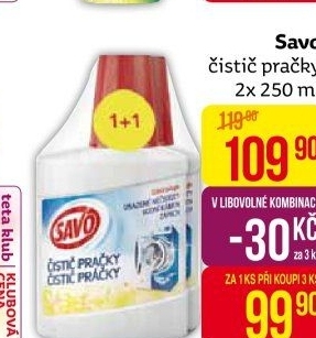 Čistič pračky Savo