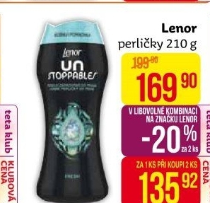 Vonné perličky do pračky Lenor UNstoppables
