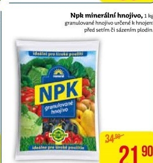 Minerální granulované hnojivo NPK Mineral Forestina