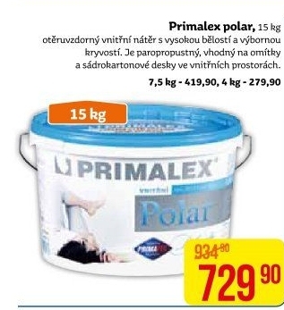 Interiérová barva Primalex Polar