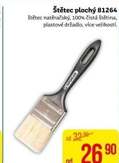 Plochý malířský štětec Spokar
