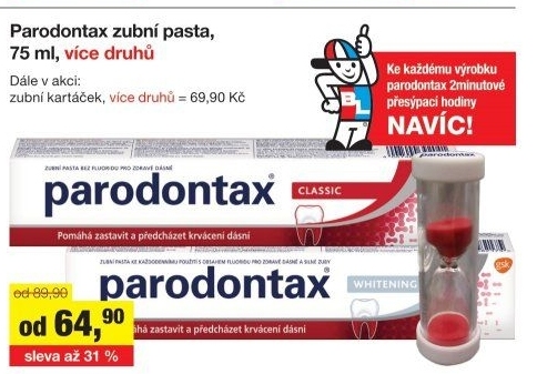 Pasty na zuby Parodontax