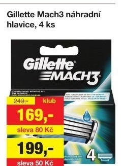 Náhradní hlavice pánské Mach 3 Gillette