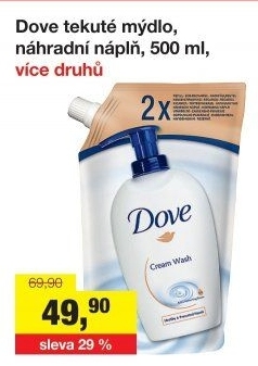 Tekuté mýdlo Dove - náhradní náplň