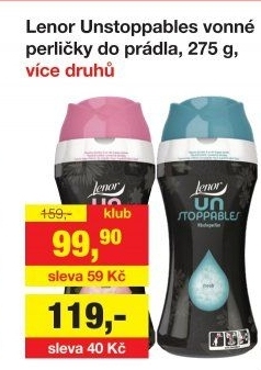 Vonné perličky do pračky Lenor UNstoppables