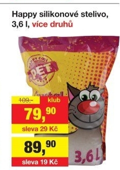 Stelivo pro kočky silikátové Happy Cool Pet