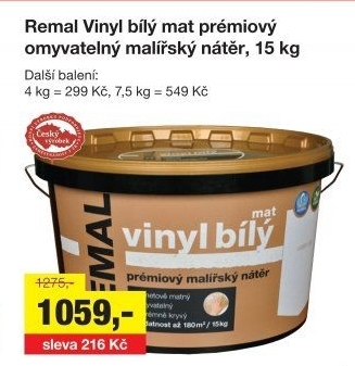 REMAL VINYL BÍLÝ