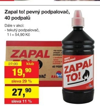 Tekutý podpalovač Zapal to! Balhome
