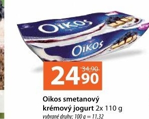 Ochucený jogurt řecký Oikos Danone