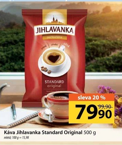 Mletá káva Standard Jihlavanka