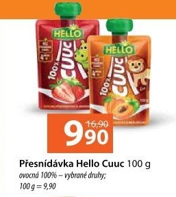 Ovocná kapsička 100% Hello CUUC