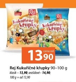 Kukuřičné křupky Rej