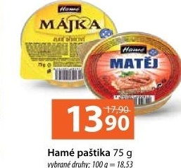 Paštiky Hamé
