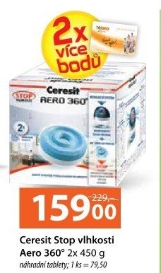 Pohlcovač vlhkosti Aero 360° Ceresit - náhradní tablety
