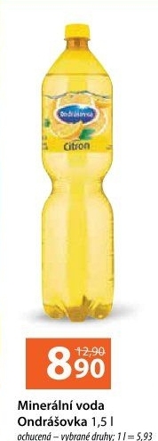 Voda ochucená Ondrášovka