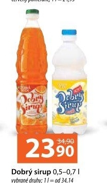 Sirup Dobrá voda