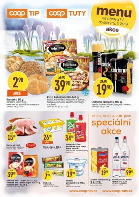 akční leták COOP 27.2.2019-12.3.2019