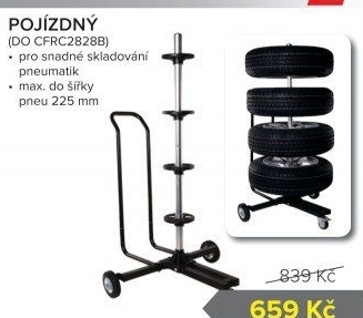 Pojizdný stojan na pneumatiky Carface