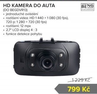 Kamera do auta Full HD Beng