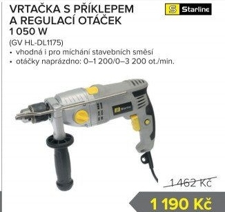 Příklepová vrtačka Starline