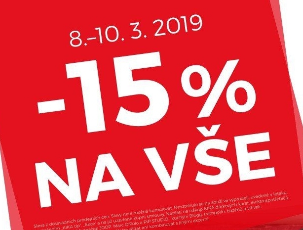 -15% na vše