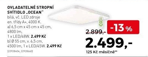 Stropní osvětlení Ocean