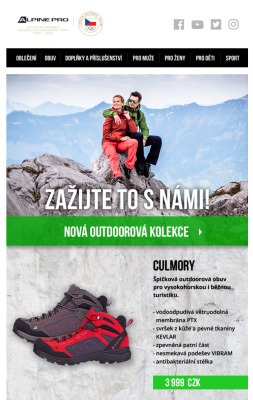 akční leták ALPINE PRO 7.3.2019-31.3.2019