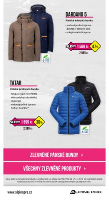 akční leták ALPINE PRO 7.3.2019-21.3.2019