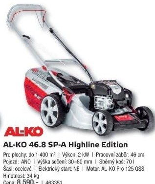 Benzínová sekačka AL-KO Highline 46.8 SPA