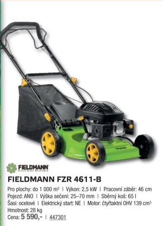 Benzinová sekačka Fieldmann FZR 4611-B