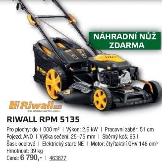 Motorová sekačka Riwall RPM 5135