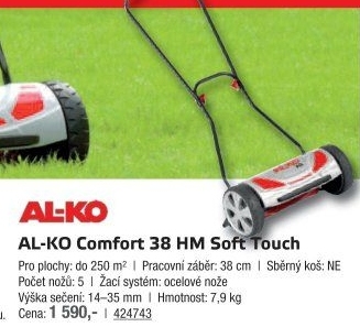Vřetenová sekačkaAl-Ko Comfort 38 HM Soft Touch
