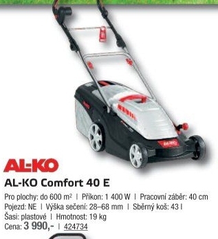 Elektrická rotační sekačka AL-KO Comfort 40 E