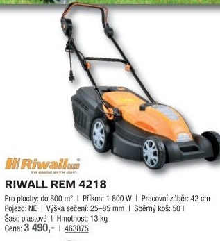 Elektrická sekačka Riwall REM 4218