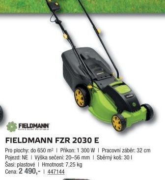 Elektrická sekačka Fieldmann FZR 2030 E